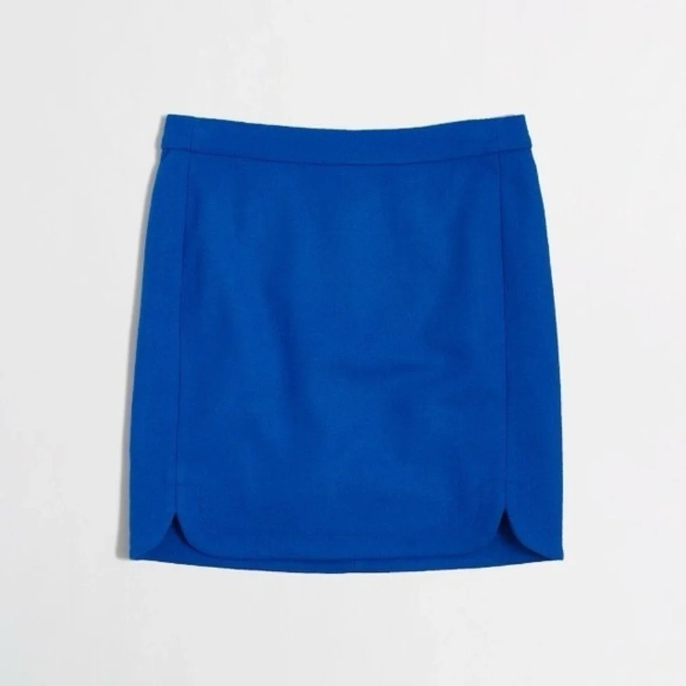 NWT J. Crew Wool Double Notched Skirt - Picture 1 of 16